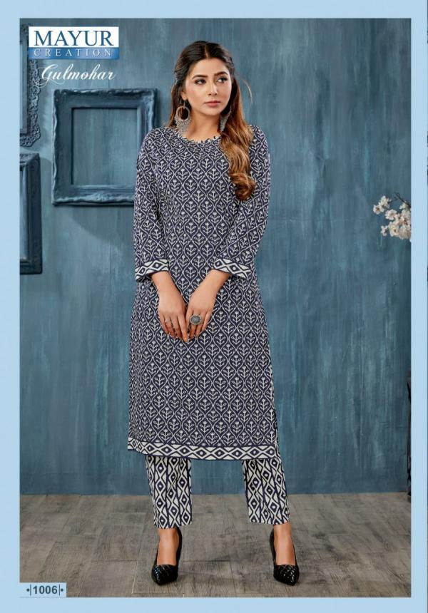 Mayur Gulmohar Vol-1 Cotton Exclusive Designer Kurti With Pant Collection